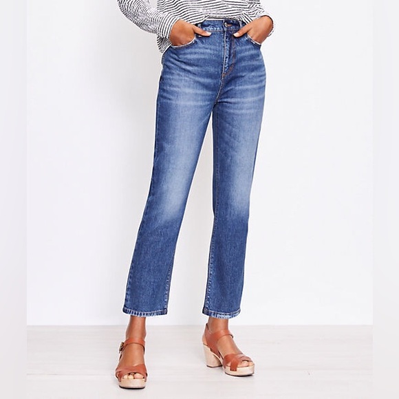 👖LOFT The Straight Crop jeans Size 26/2 - Picture 1 of 6